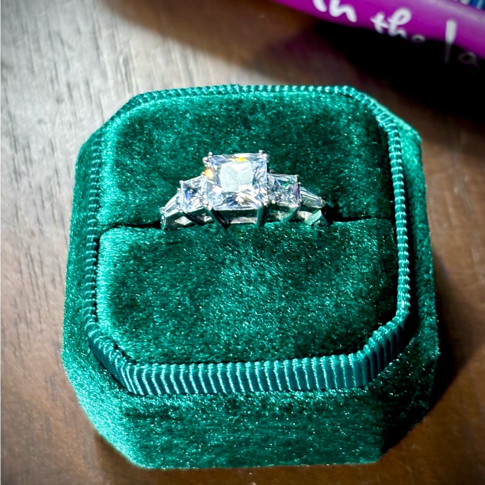 Silver and Diamond Ring